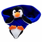Penguin Polo on Cobalt Blue Fleece Buddy Scarf