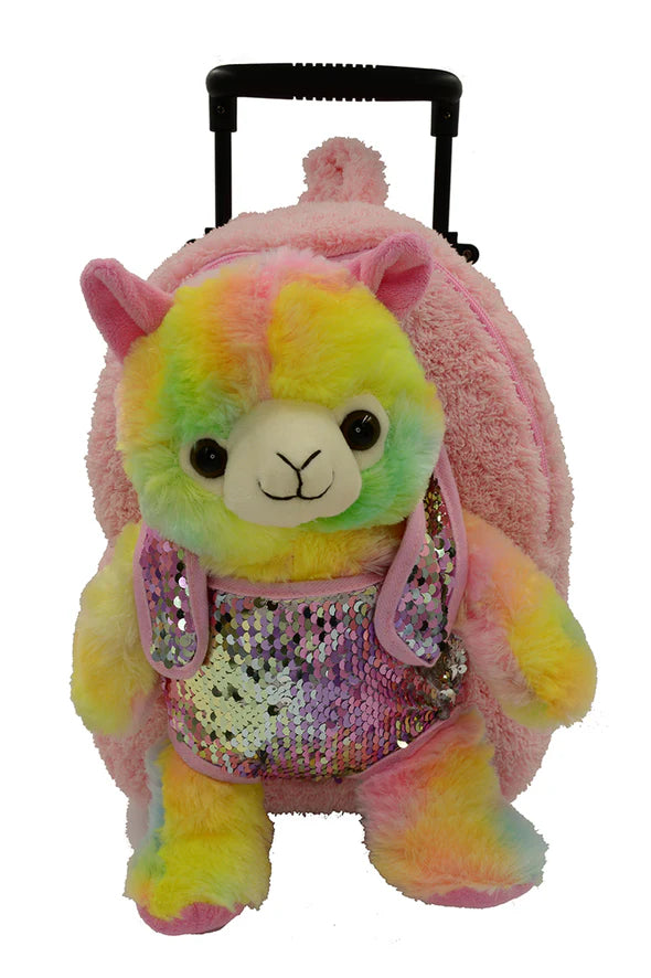 alpaca backpack travel Sequin Alpaca Travel Buddies Backpack – BearHands and Buddies