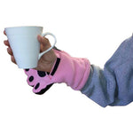 Adult Light Pink Fleece Mittens