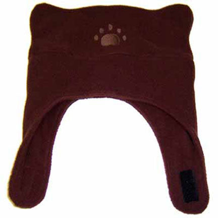 Infant & Toddler Brown Fleece Chinstrap Hat
