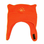 Infant & Toddler Orange Fleece Chinstrap Hat