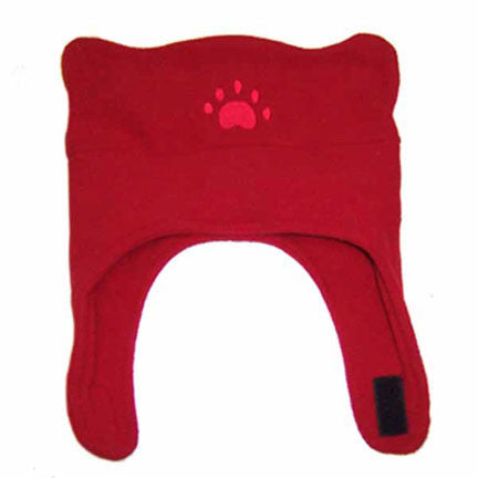 Infant & Todder Red Fleece Chinstrap Hat