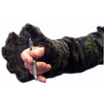 adult brown faux fur mittens