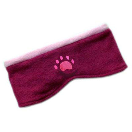 Fuchsia & Pink Reversible Reversible Paw Print Headband