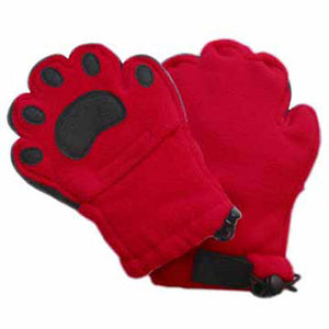 Kids Red Fleece Mittens