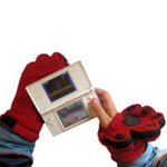 Kids Red Fleece Mittens