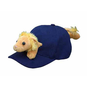 Lion on Navy Baseball Cap