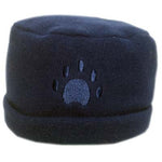Navy Paw Print Fleece Hat