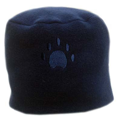 Navy Paw Print Fleece Hat